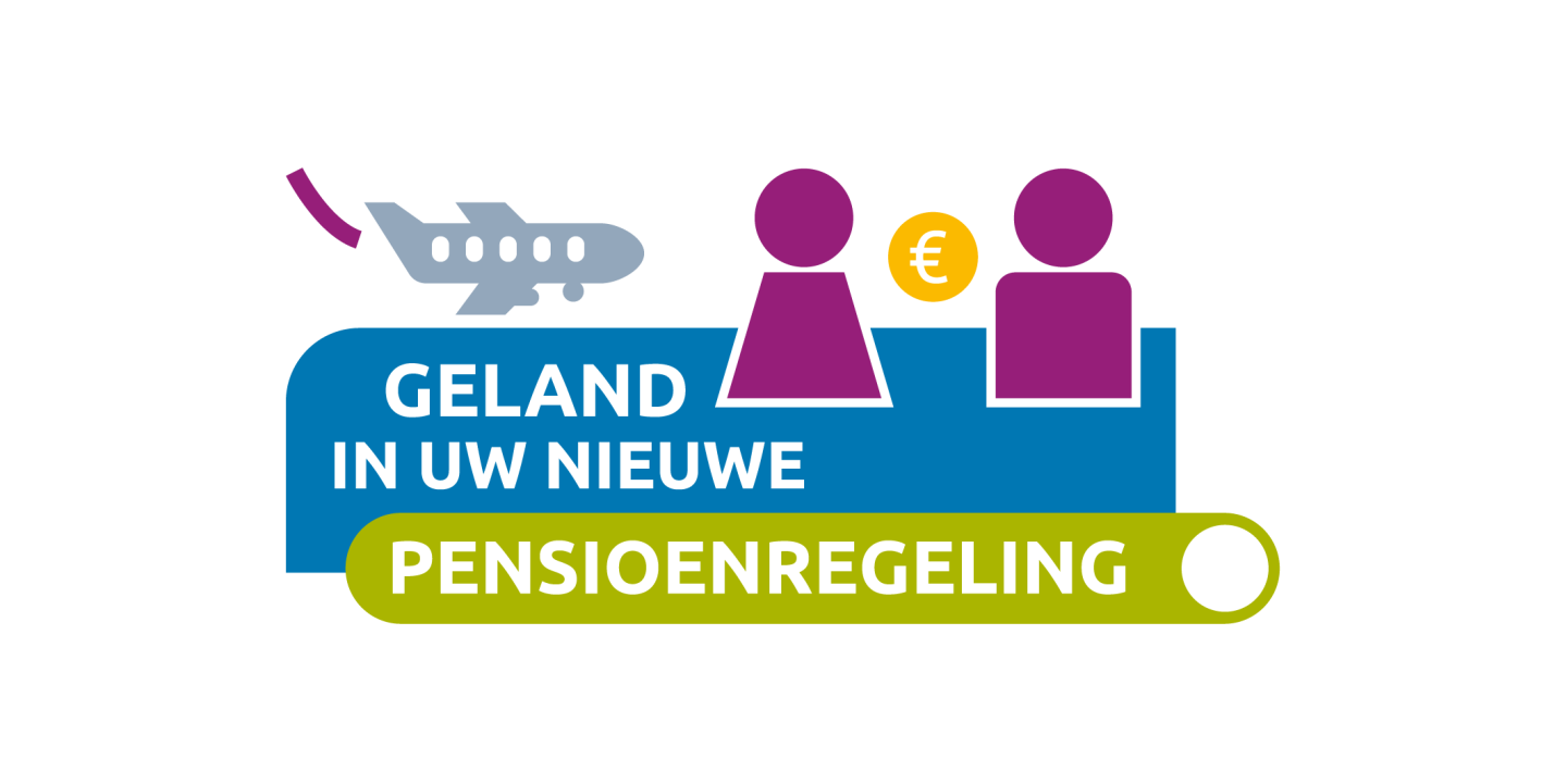 KLM Grond Pictogram Geland in uw nieuwe pensioenregeling groot