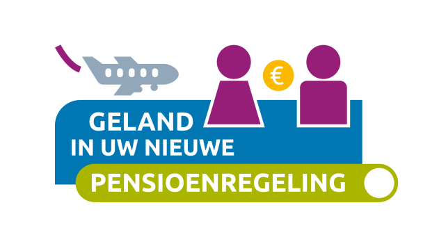 KLM Grond Pictogram Geland in uw nieuwe pensioenregeling groot
