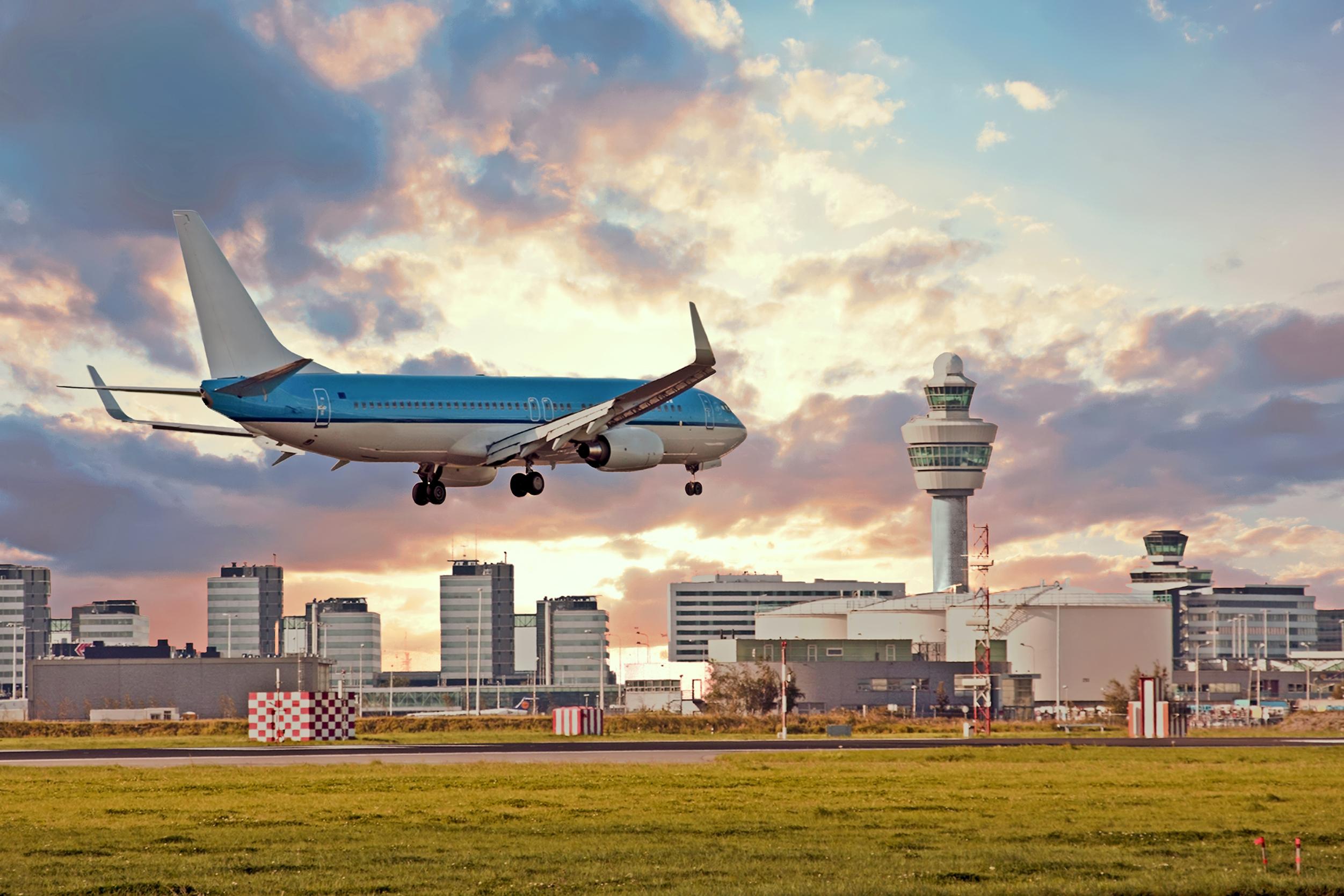 landing vliegtuig Schiphol